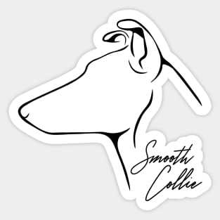 Proud Smooth Collie profile dog lover Sticker